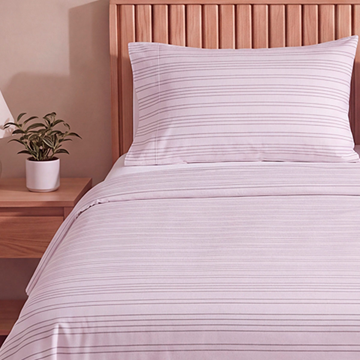 SET SÁBANAS RIPLEY HOME ESTAMPADA 180 HILOS KING BLACK AND WHITE LINE - 3