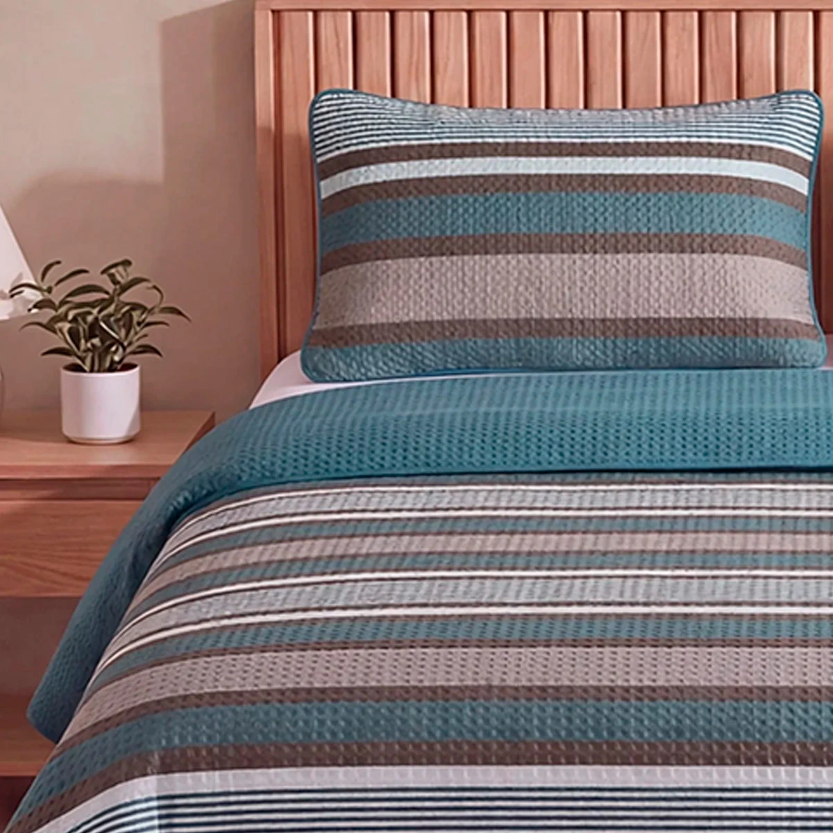 CUBRECAMA RIPLEY HOME ULTRASONIC 2 PLAZAS LÍNEA BEIGE - 3