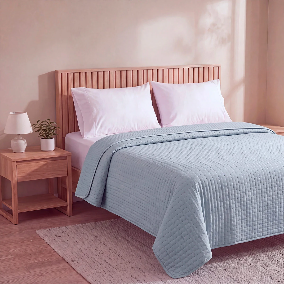 CUBRECAMA RIPLEY HOME ULTRASONIC 2 PLAZAS CELESTE - 2