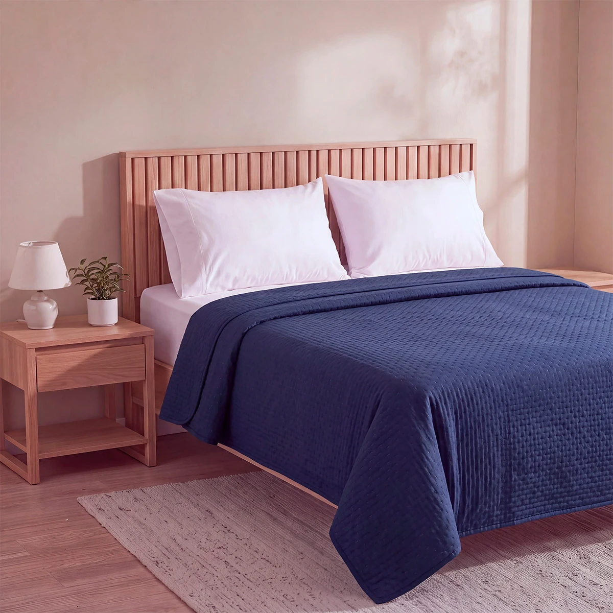 CUBRECAMA RIPLEY HOME ULTRASONIC KING AZUL - 2