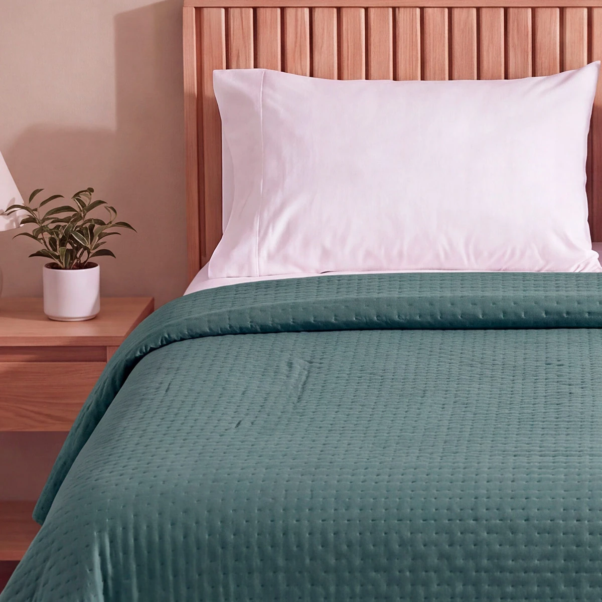CUBRECAMA RIPLEY HOME ULTRASONIC KING VERDE MILITAR  - 3