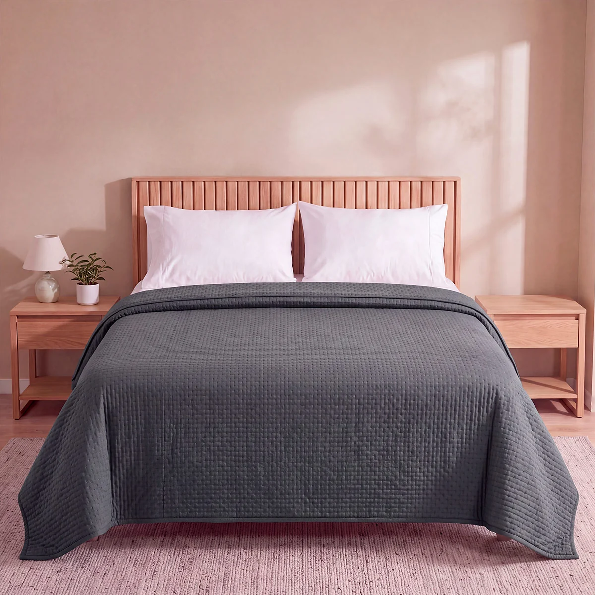 CUBRECAMA RIPLEY HOME ULTRASONIC QUEEN GRAFITO - 1