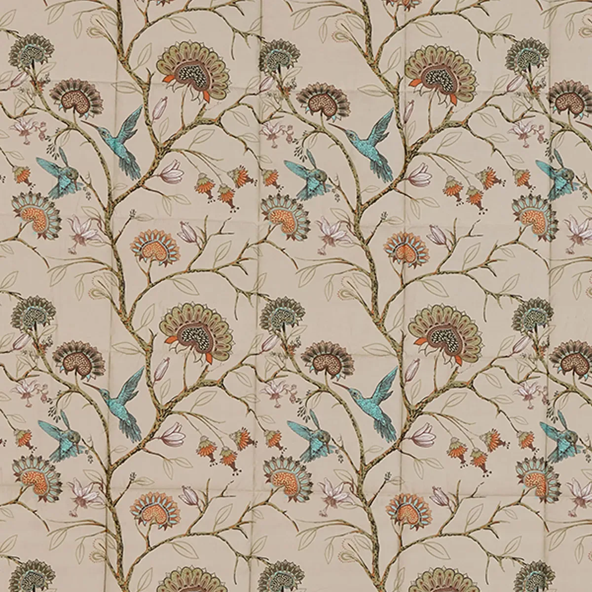 EDREDÓN RIPLEY HOME MICROFIBRA 1.5 PLAZAS COLIBRÍ BEIGE - 5