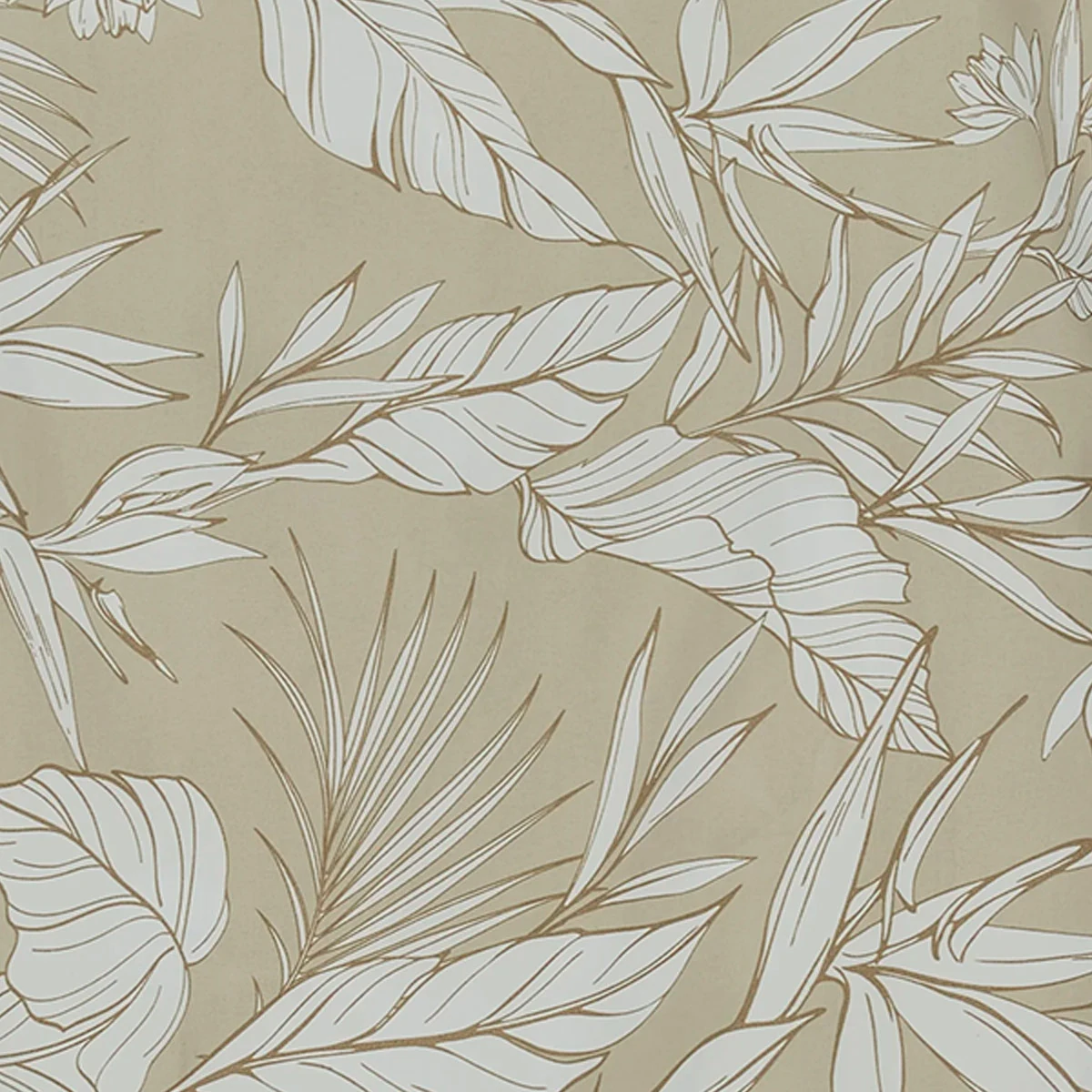 FUNDA DE ALMOHADA RIPLEY HOME EDREDÓN MICROFIBRA 50X70 CM HOJAS TAUPE - 3