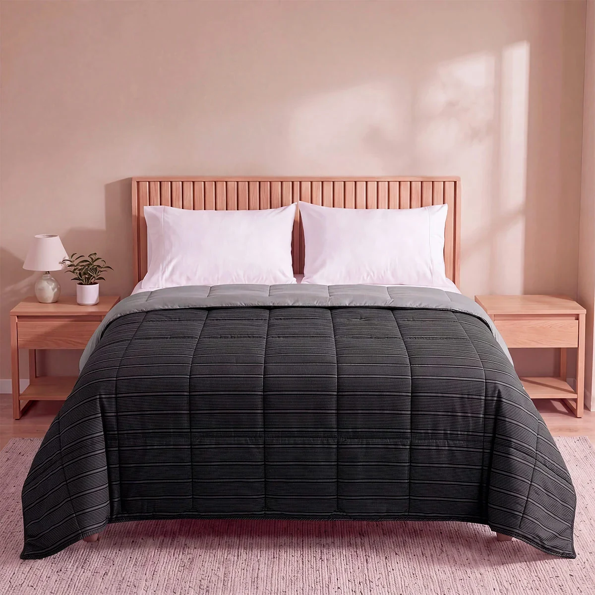 EDREDÓN RIPLEY HOME MICROFIBRA KING SHADOW LINES - 1