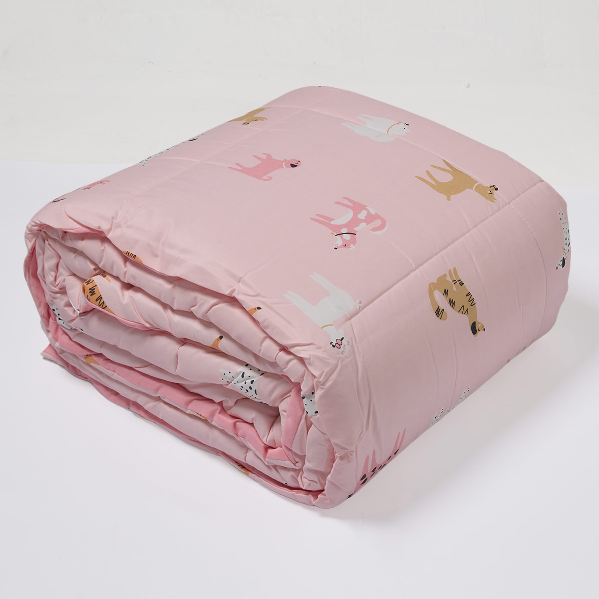 EDREDÓN RIPLEY HOME MICROFIBRA 1.5 PLAZAS PERRITO ROSA - 4
