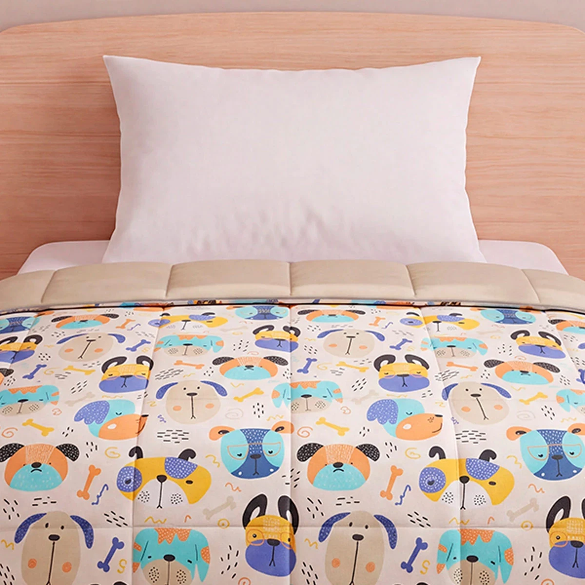 EDREDÓN RIPLEY HOME MICROFIBRA 2 PLAZAS DOGGIE BLUE - 3