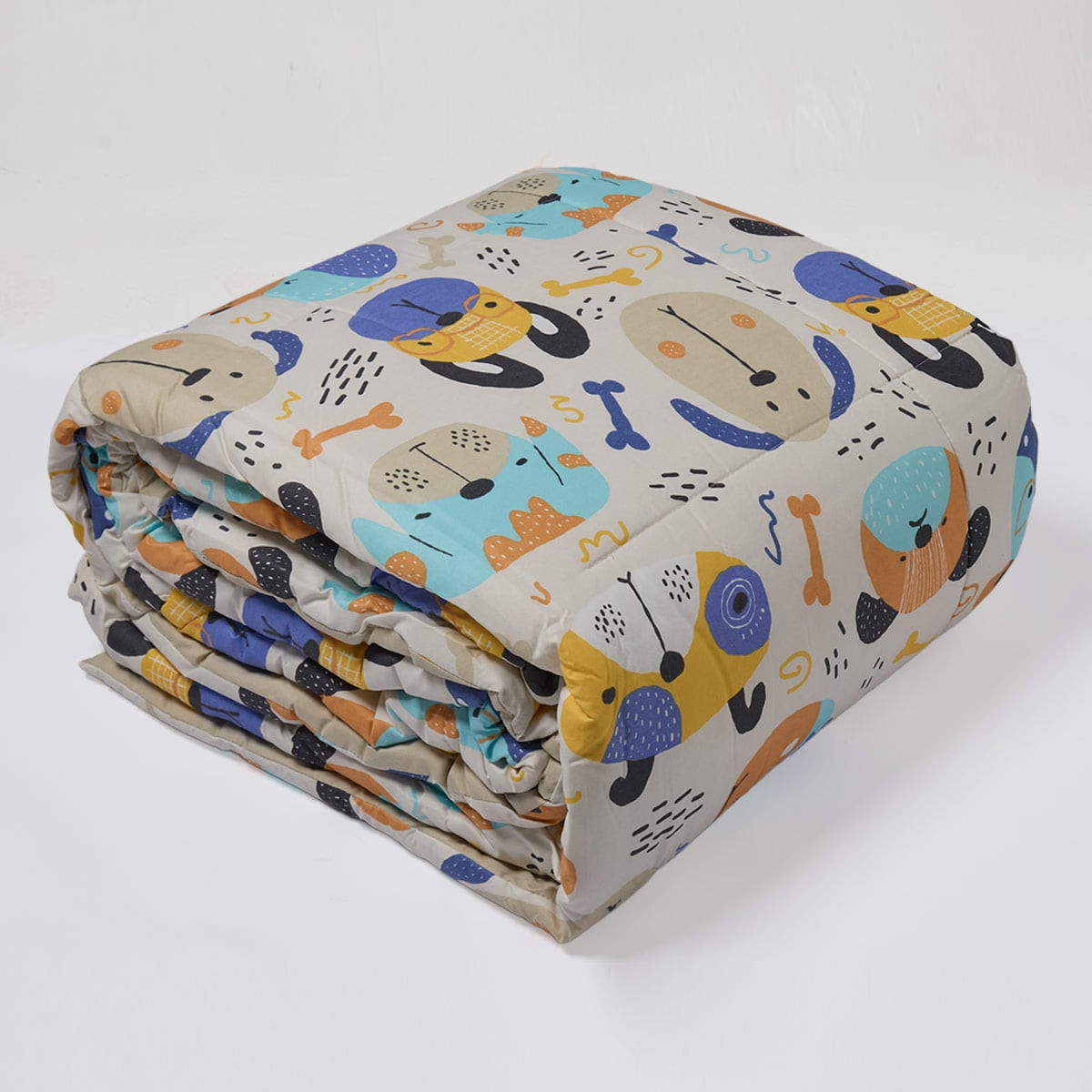 EDREDÓN RIPLEY HOME MICROFIBRA 2 PLAZAS DOGGIE BLUE - 4