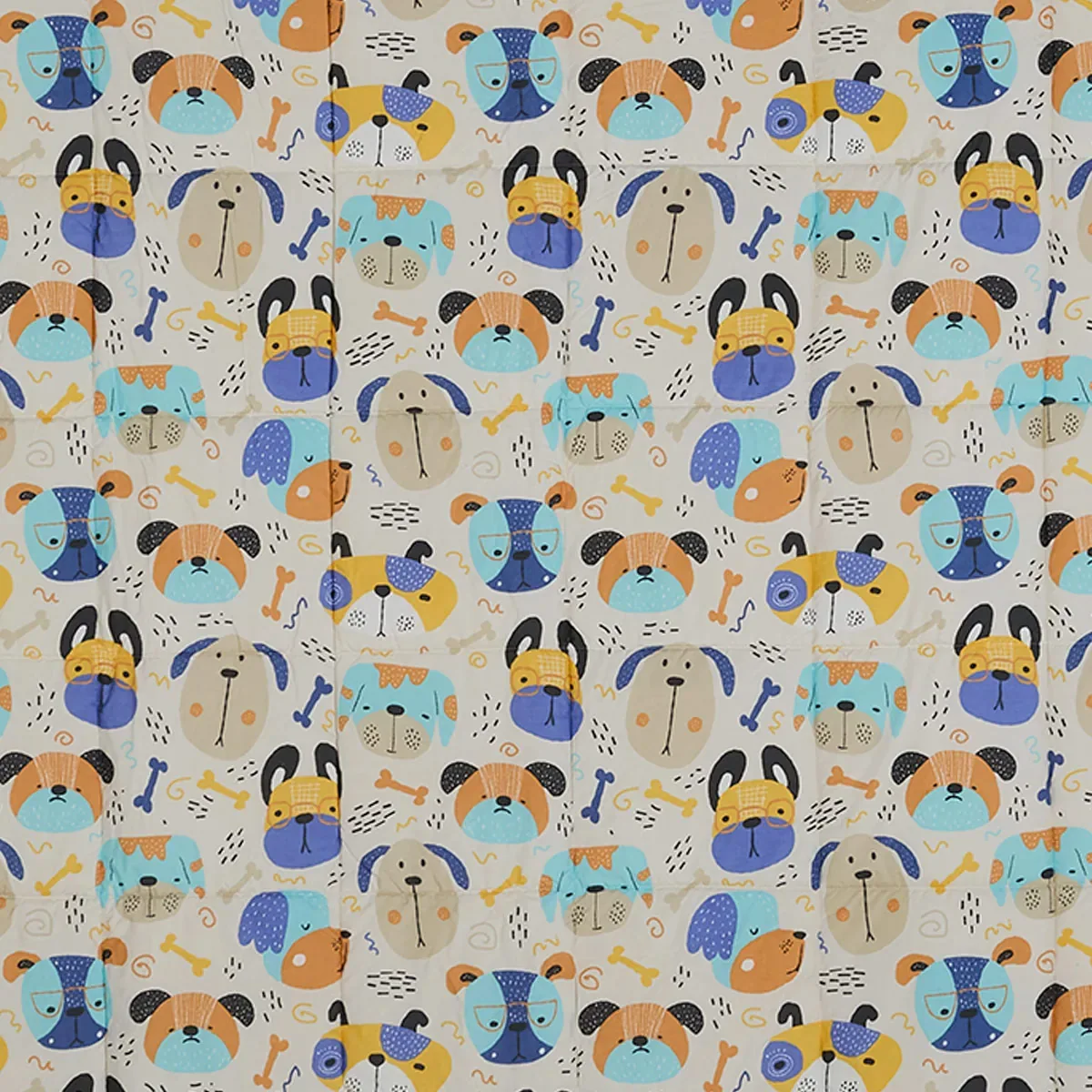 EDREDÓN RIPLEY HOME MICROFIBRA 2 PLAZAS DOGGIE BLUE - 5