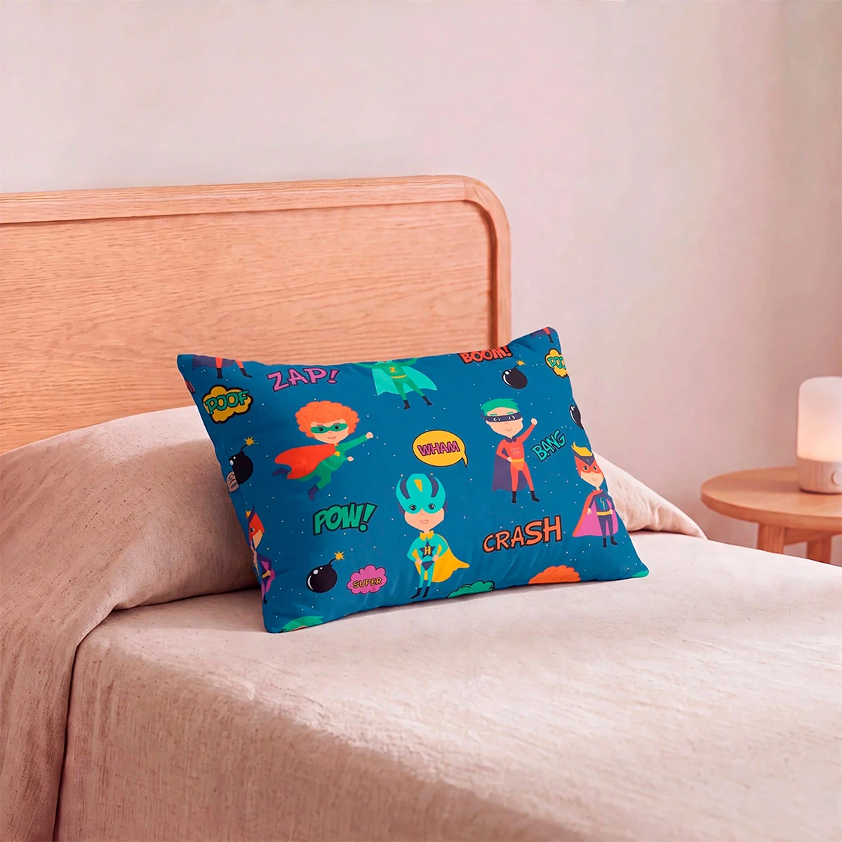 FUNDA ALMOHADA RIPLEY HOME EDREDÓN MICROFIBRA 50X70 CM SUPERHÉROE - 1