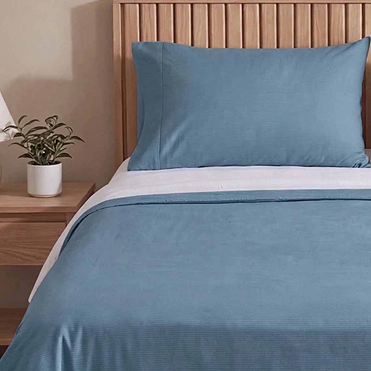 SET SÁBANAS RIPLEY HOME ESTAMPADA 4 SHAMS KING LÍNEAS AZUL - 3