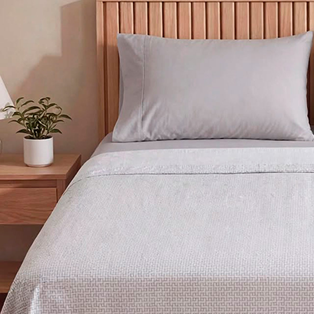 SET SÁBANAS RIPLEY HOME ESTAMPADA 4 SHAMS KING GEO GRIS - 3