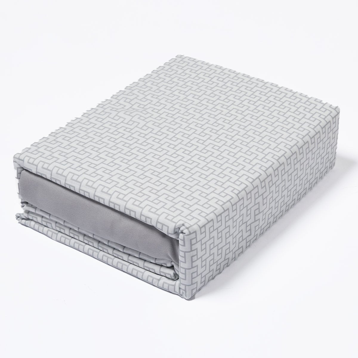 SET SÁBANAS RIPLEY HOME ESTAMPADA 4 SHAMS KING GEO GRIS - 4