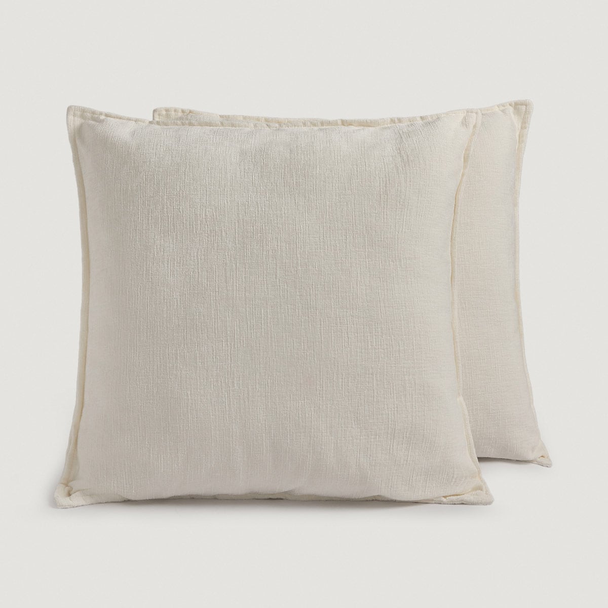 SET X2 COJINES RIPLEY HOME ROM 50X50 CM IVORY - 2