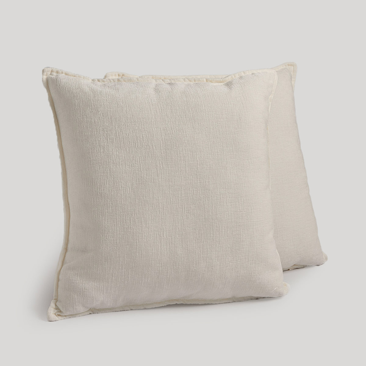 SET X2 COJINES RIPLEY HOME ROM 50X50 CM IVORY - 3