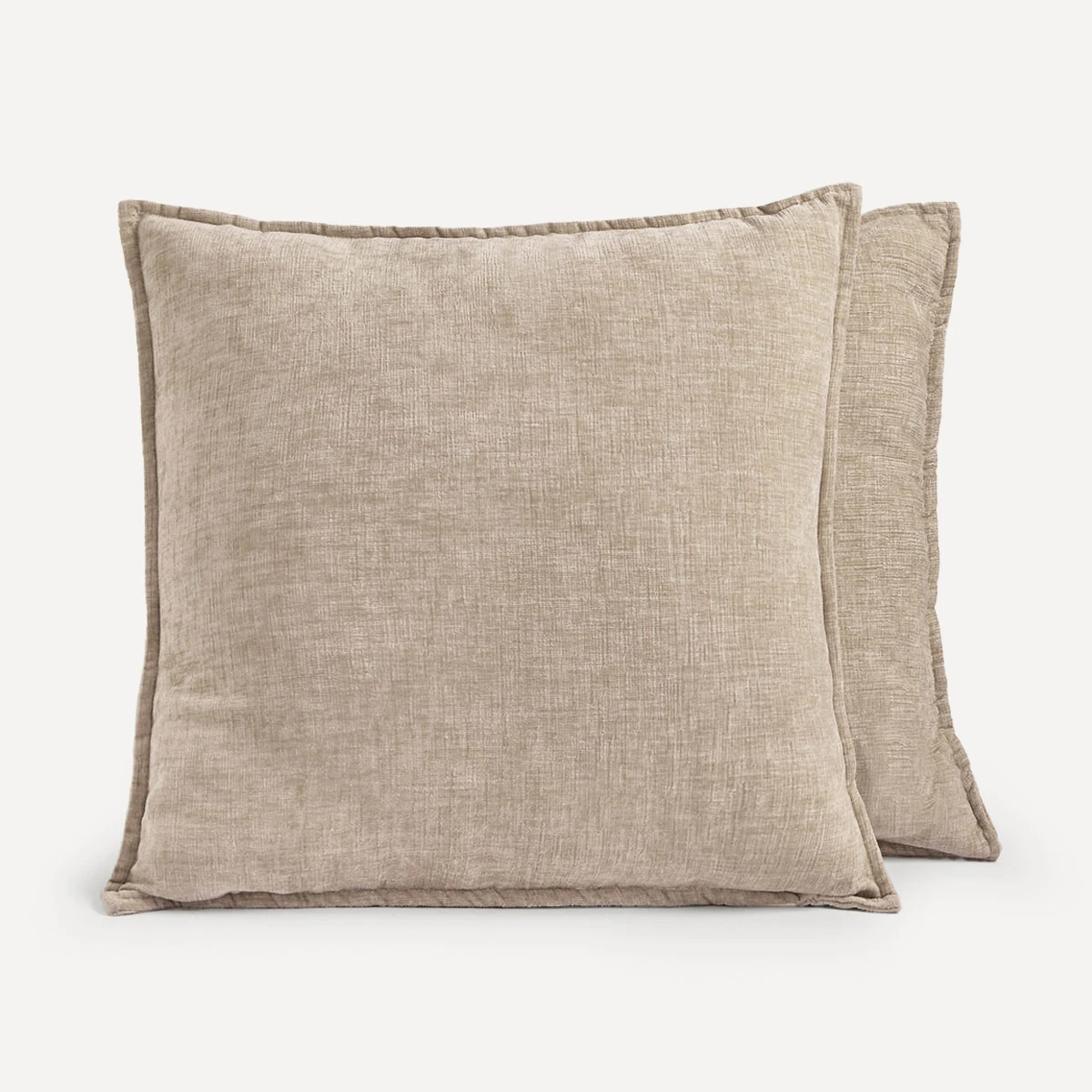 SET X2 COJINES RIPLEY HOME ROM 50X50 CM BEIGE - 1