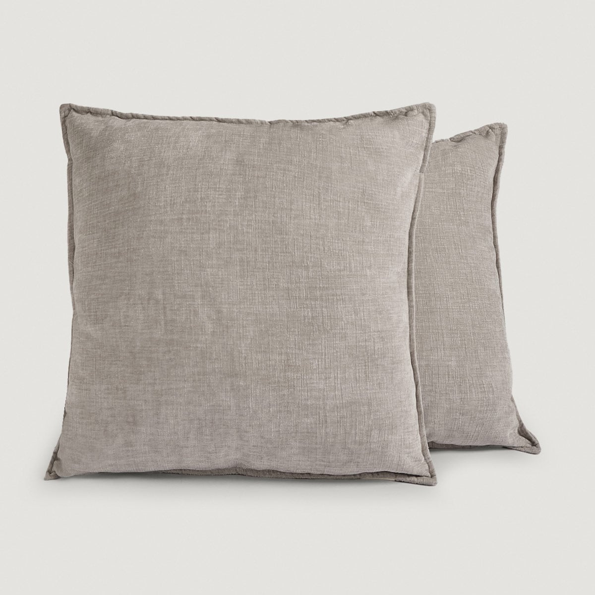 SET X2 COJINES RIPLEY HOME ROM 50X50 CM GRIS - 2