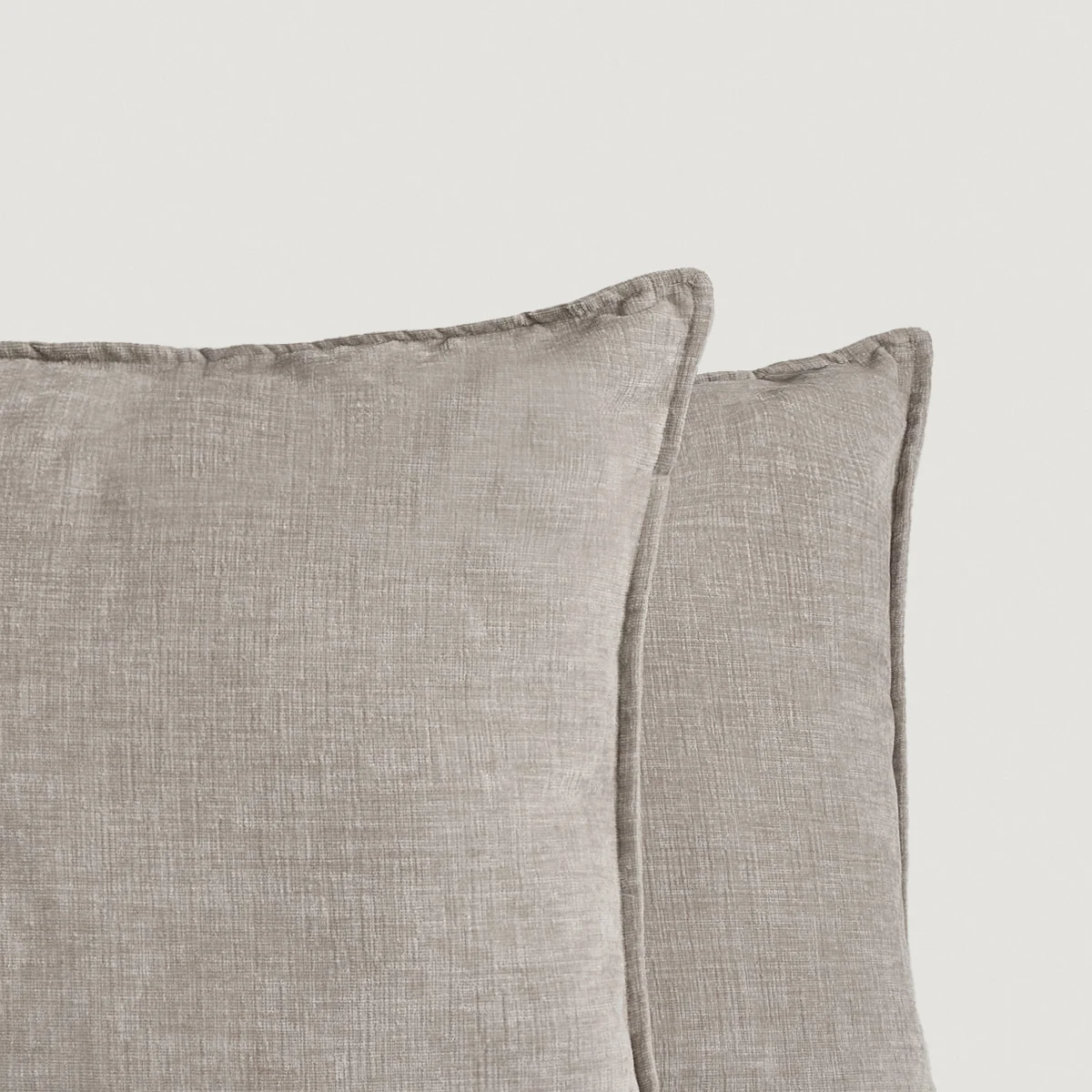 SET X2 COJINES RIPLEY HOME ROM 50X50 CM GRIS - 4