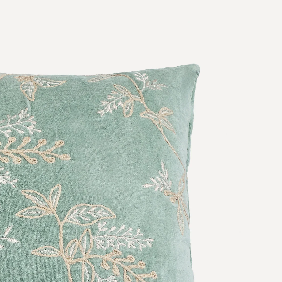 COJÍN RIPLEY HOME ROMANTIC VELVET 45X45 CM VERDE - 3