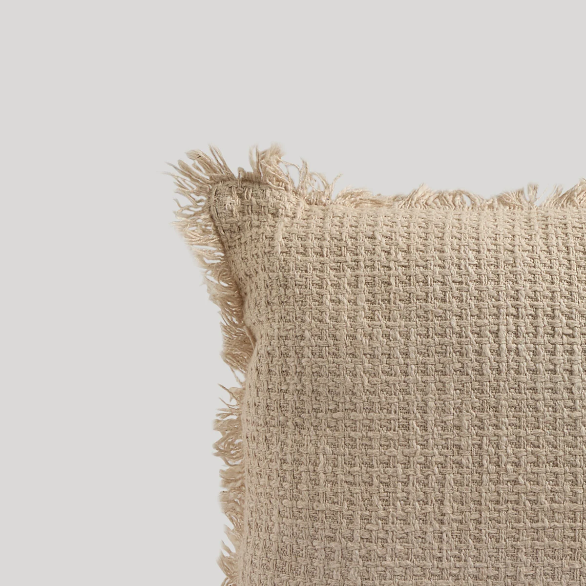 COJÍN RIPLEY HOME FLECOS 45X45 CM BEIGE - 5