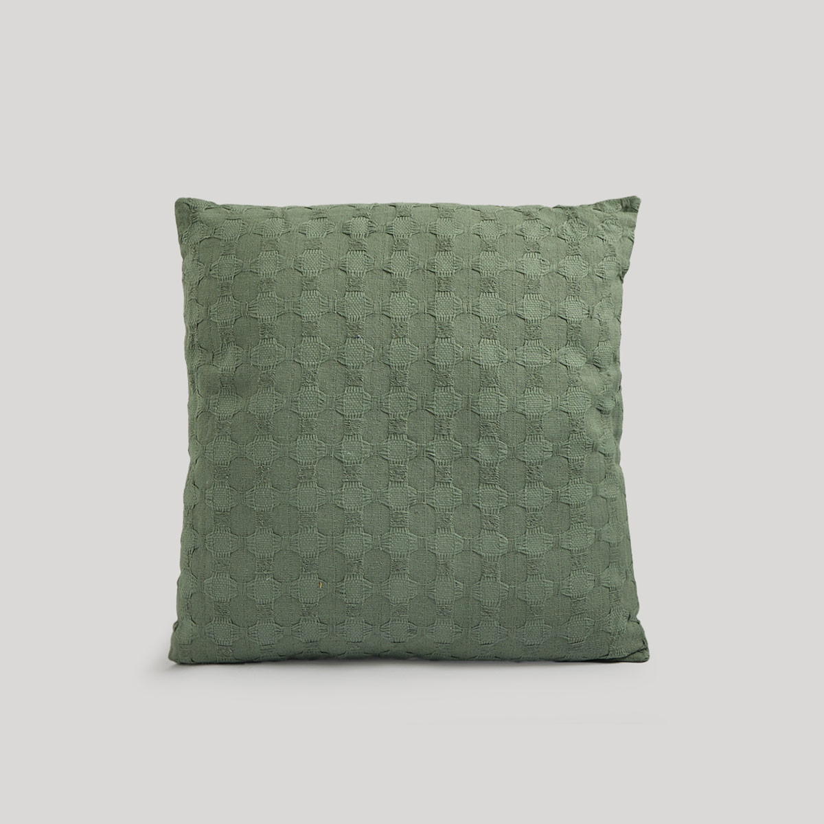 COJÍN RIPLEY HOME TEXTURA REDONDA 50X50 CM VERDE - 2