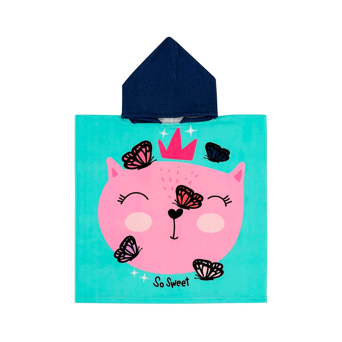 PONCHO DE PLAYA RIPLEY HOME KITTY  60X120 CM + LENTES DE NATACIÓN - 2