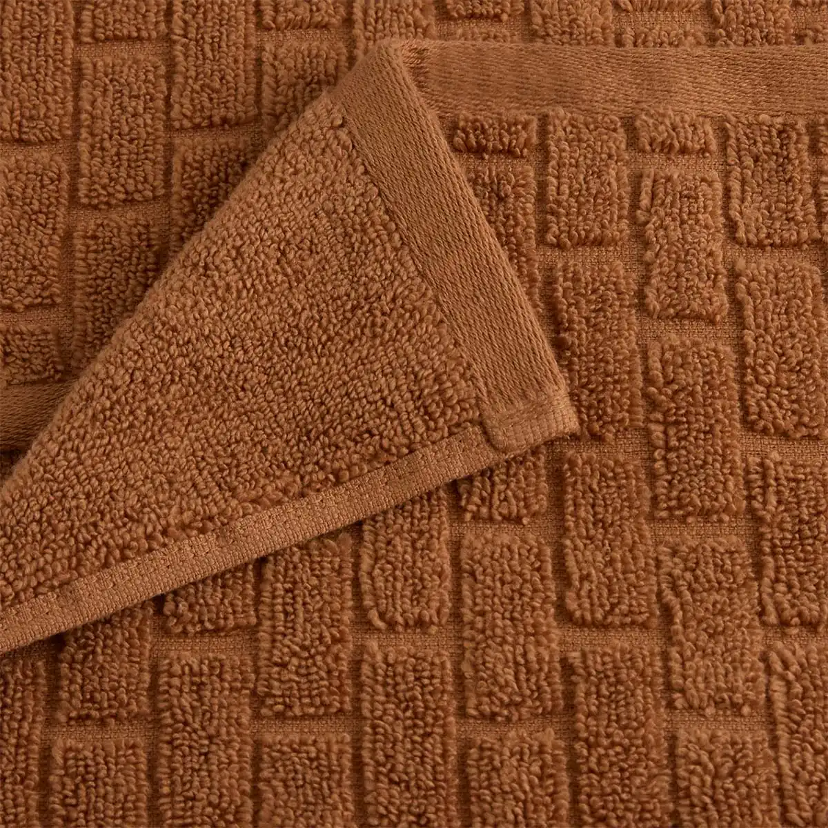 TOALLA DE MANO BRICKS CARAMELO 50X80 CM - 2