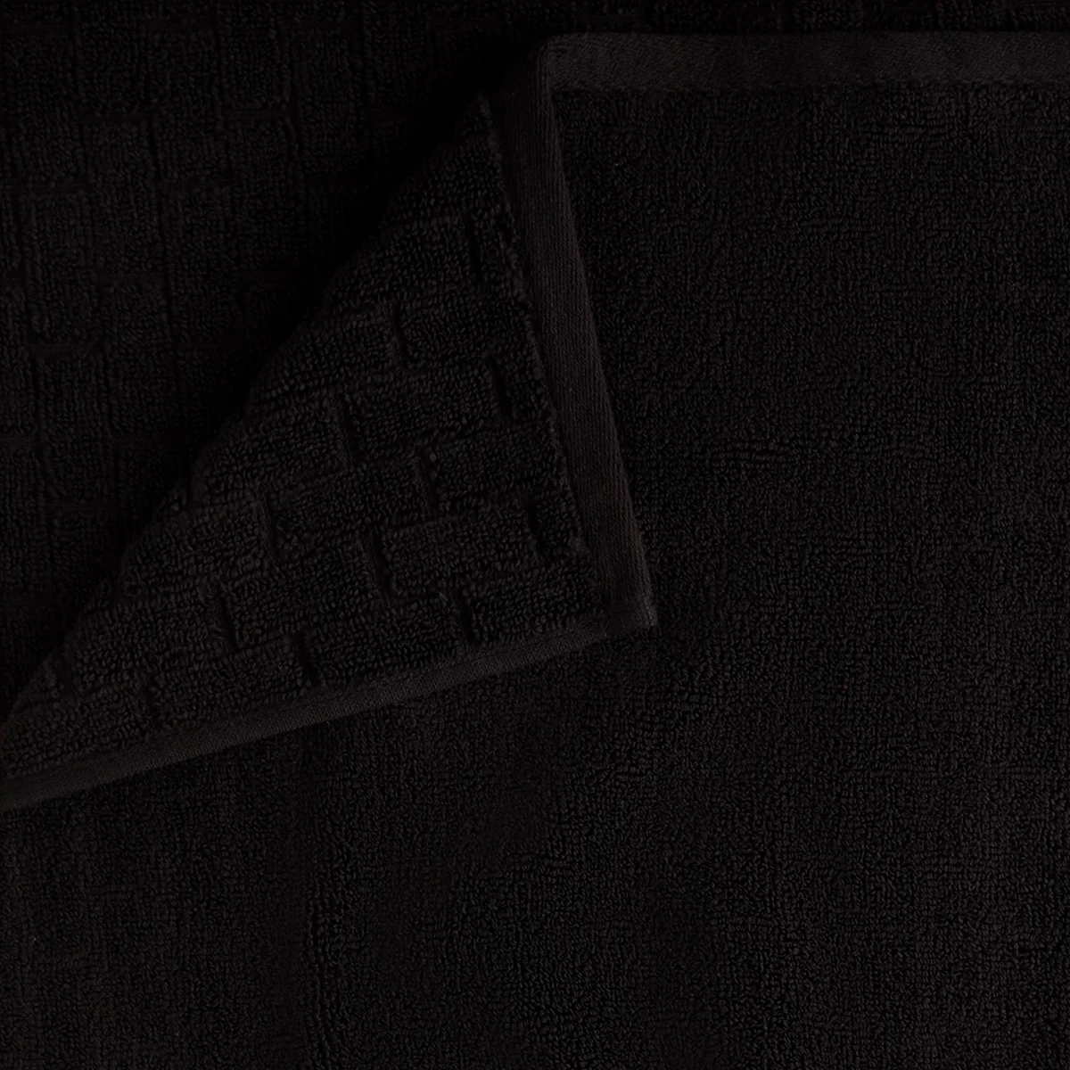 TOALLA DE BAÑO BRICKS NEGRO  100%ALGODÓN 140X70 CM - 2
