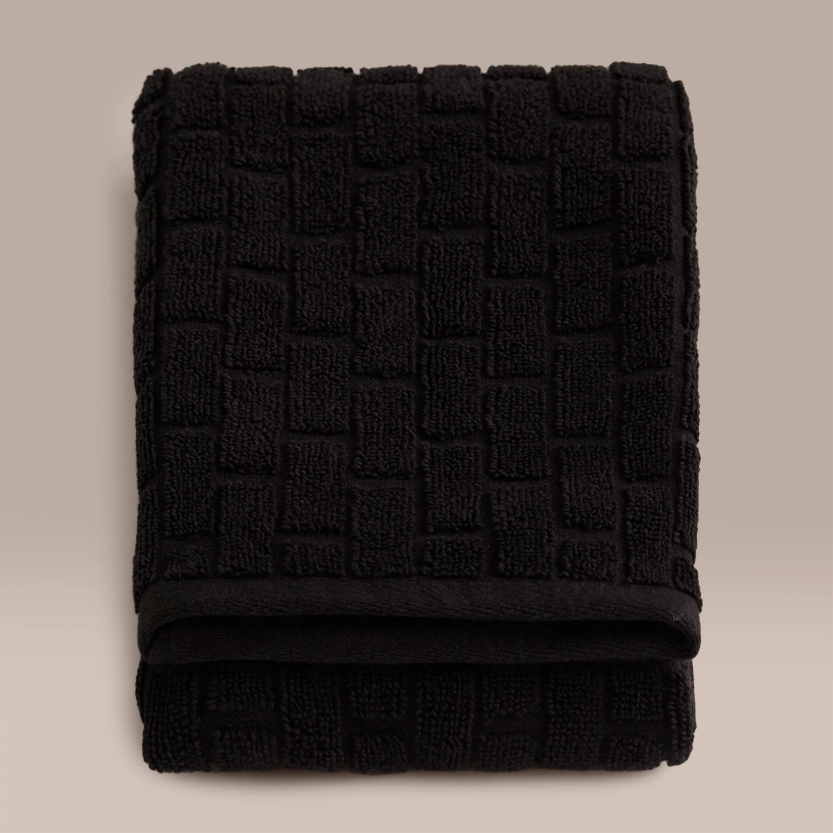 TOALLA DE MANO BRICKS NEGRO 50X80 CM - 1