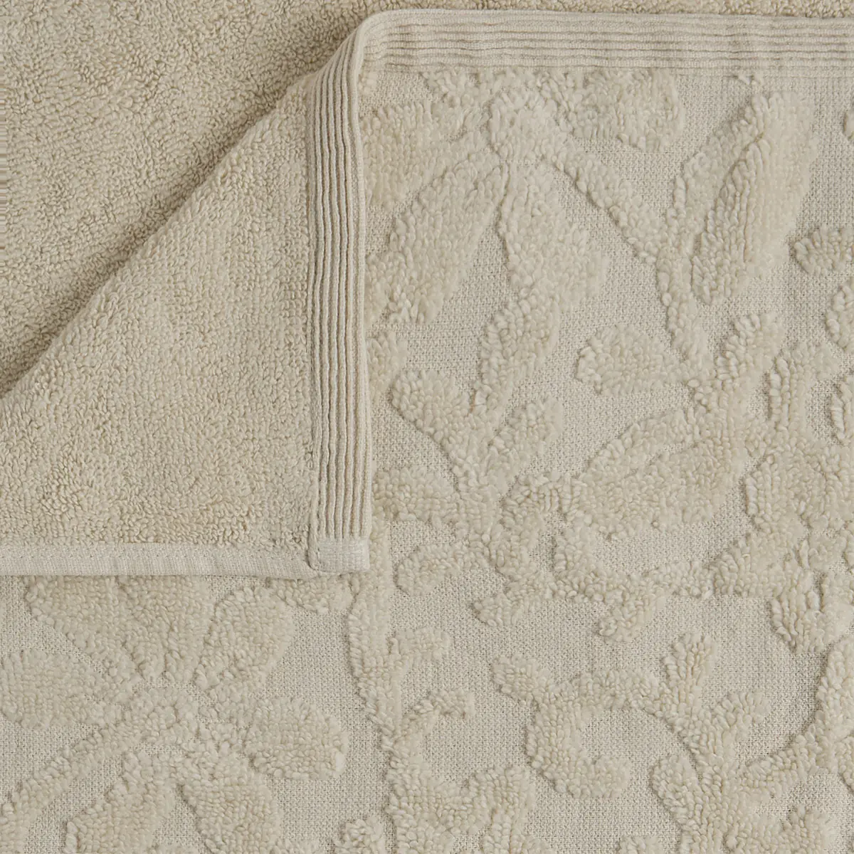 TOALLA DE BAÑO RIPLEY HOME JACQUARD 70X140 CM BEIGE  - 4