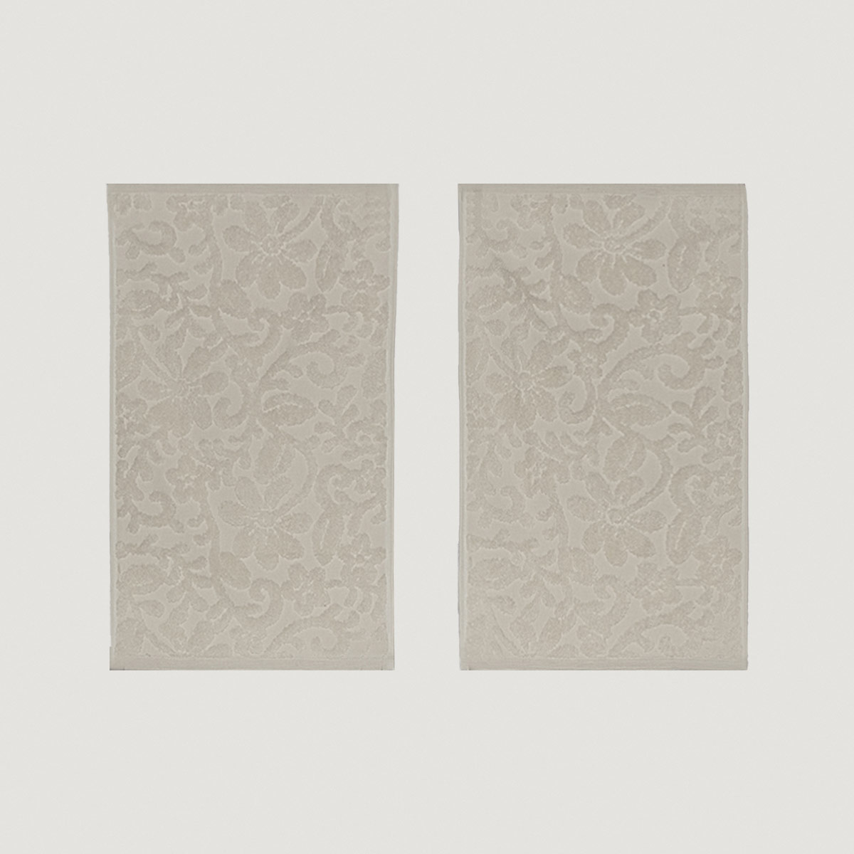 SET X2 TOALLAS VISITA RIPLEY HOME JACQUARD BEIGE  - 2