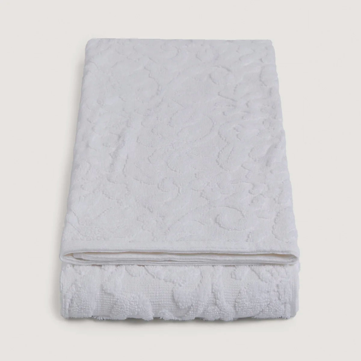 TOALLA DE BAÑO RIPLEY HOME JACQUARD 70X140 CM BLANCO  - 4