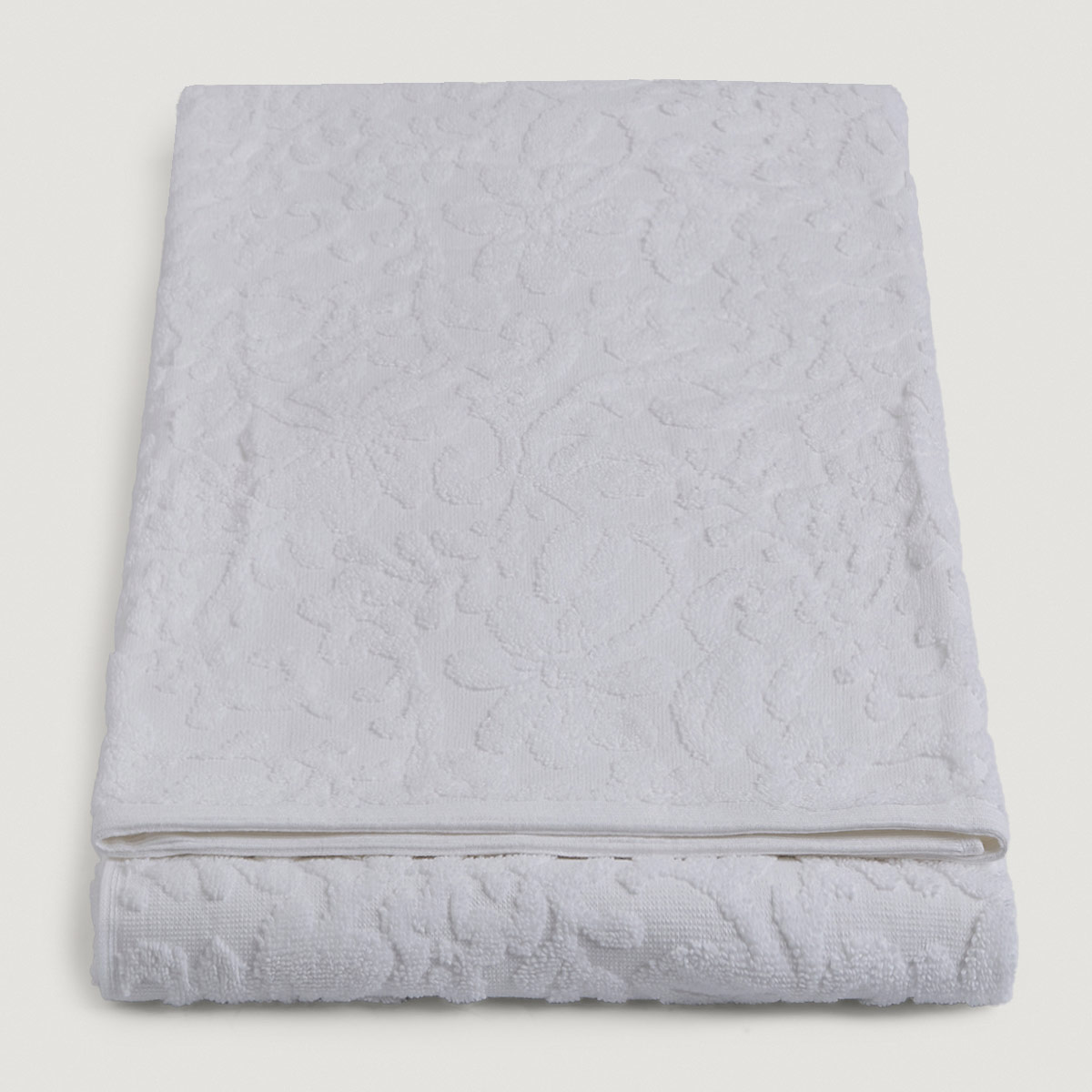 TOALLA DE BAÑO RIPLEY HOME JACQUARD 100X160 CM BLANCO  - 3