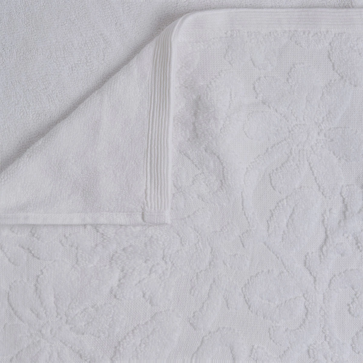 TOALLA DE BAÑO RIPLEY HOME JACQUARD 100X160 CM BLANCO  - 4