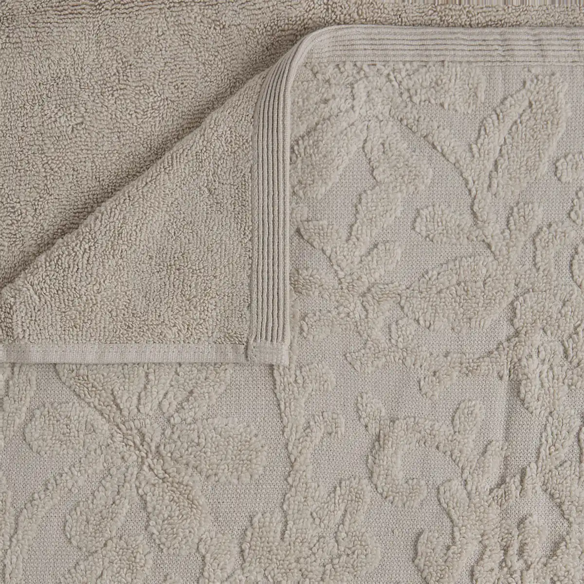TOALLA DE BAÑO RIPLEY HOME JACQUARD 70X140 CM GRIS  - 5