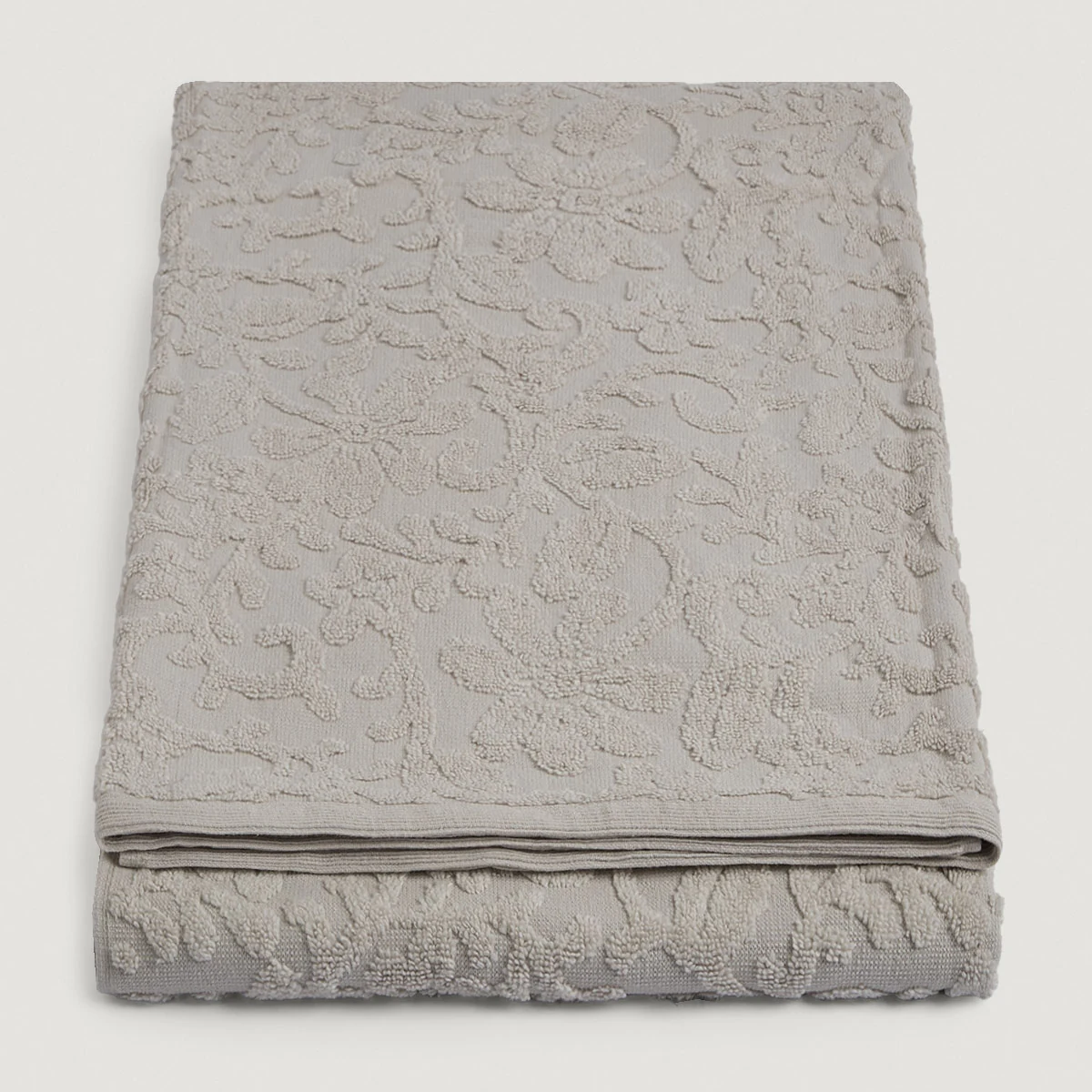 TOALLA DE BAÑO RIPLEY HOME JACQUARD 100X160 CM GRIS  - 4