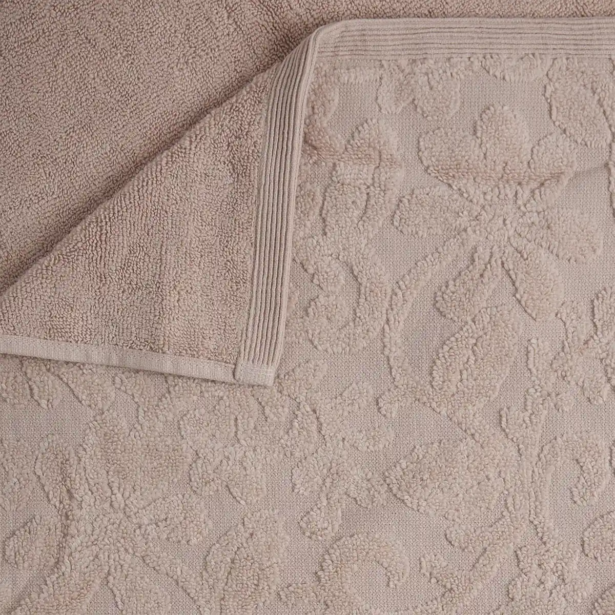 TOALLA DE BAÑO RIPLEY HOME JACQUARD 100X160 CM ROSADO  - 5