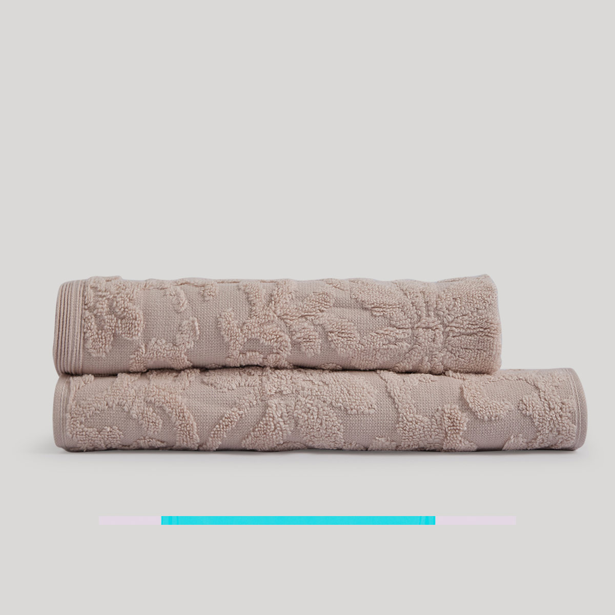 SET X2 TOALLAS VISITA RIPLEY HOME JACQUARD ROSADO  - 4