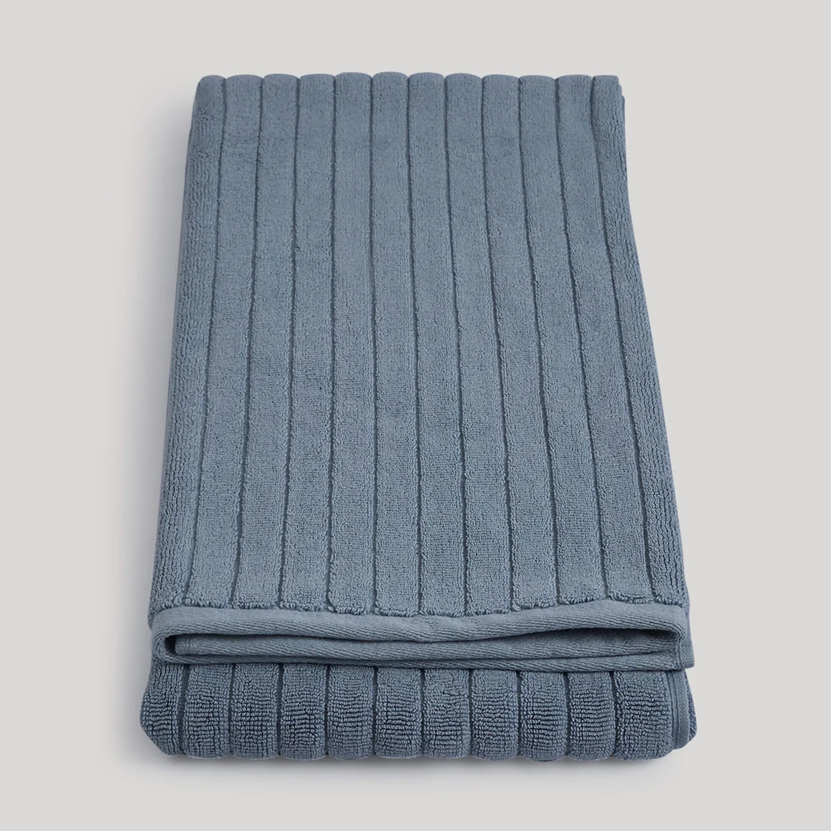 TOALLA DE BAÑO RIPLEY HOME JACQUARD 70X140 CM AZUL - 3