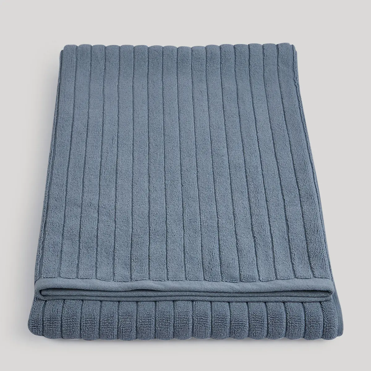 TOALLA DE BAÑO RIPLEY HOME JACQUARD 100X160 CM AZUL - 3