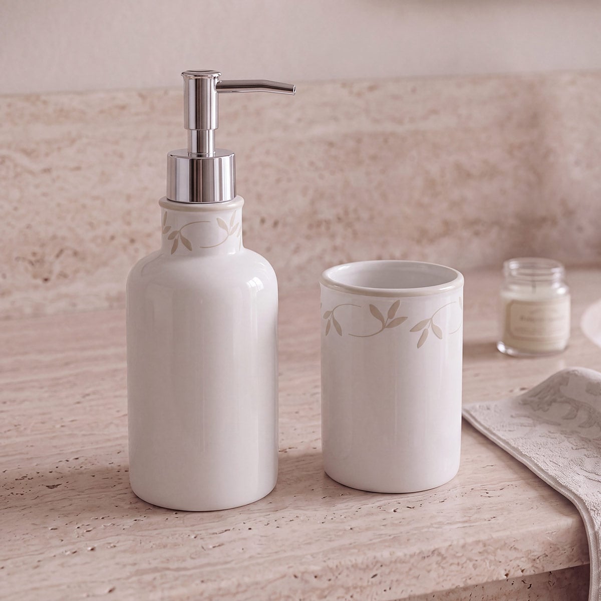 SET DE BAÑO RIPLEY HOME CERÁMICA 2 PIEZAS - 1