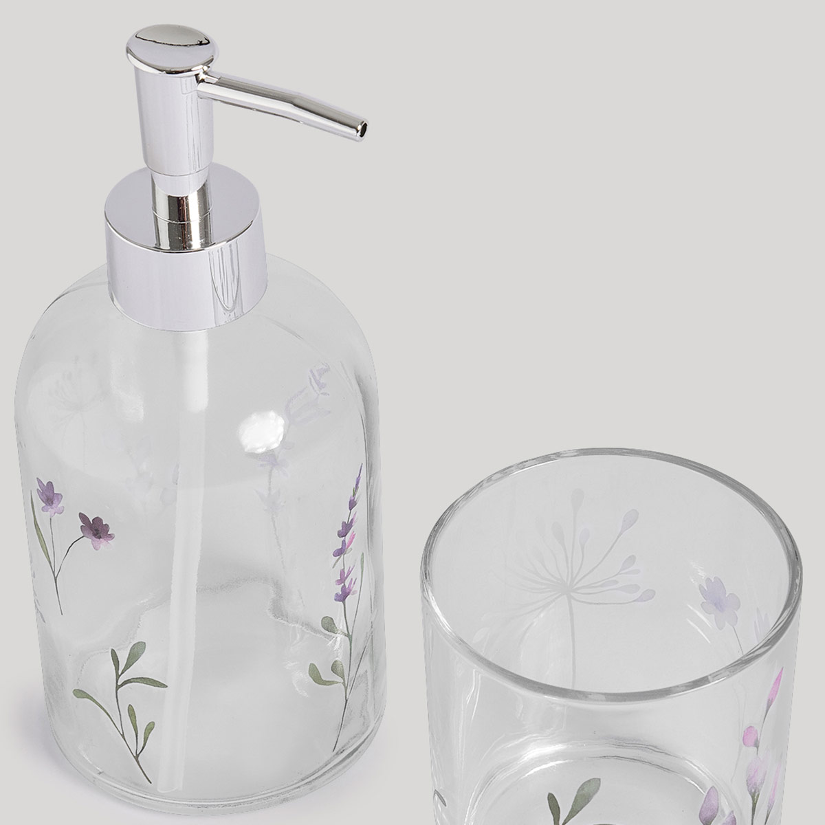 SET DE BAÑO RIPLEY HOME VIDRIO ROMANTICO - 2