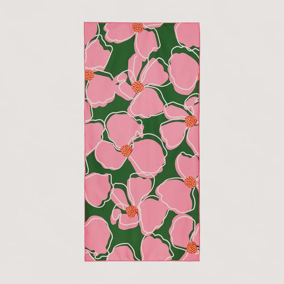 BOLSO TOALLA INDEX MICROFIBRA FLOWER ROSADO - 2