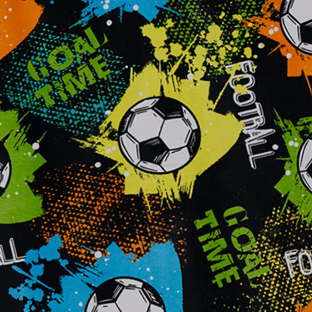 TOALLA DE PLAYA RIPLEY HOME FÚTBOL VELOUR NEGRO - 5