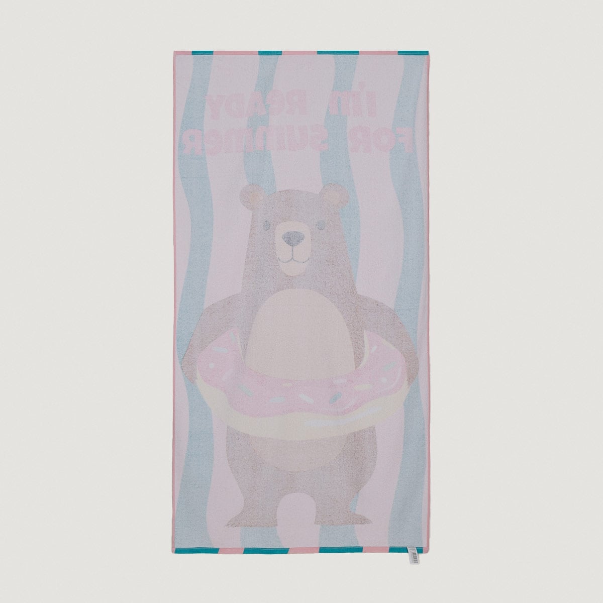 TOALLA DE PLAYA RIPLEY HOME OSO VELOUR ROSADO - 3