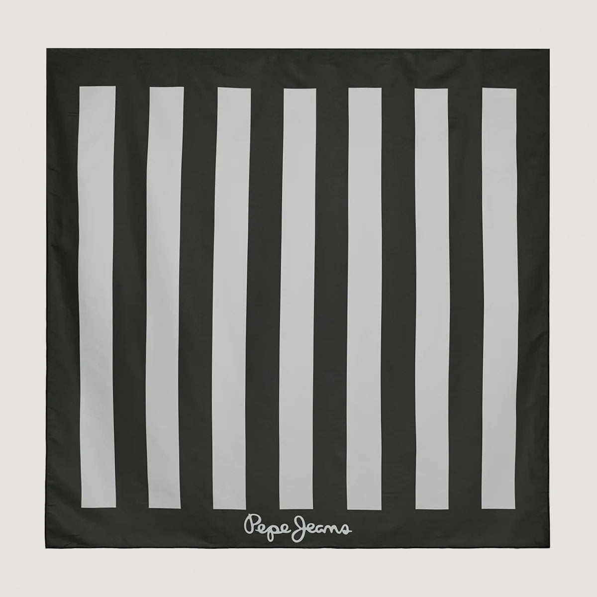 TOALLA DE PLAYA PEPE JEANS MICROFIBRA STRIPE NEGRO - 2