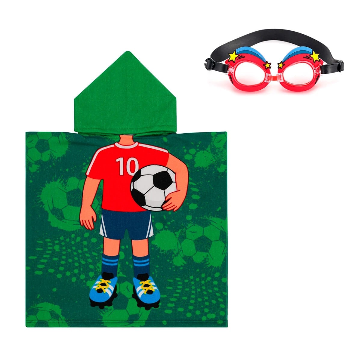 PONCHO TOALLA RIPLEY HOME + LENTES DE NATACIÓN GOAL - 1