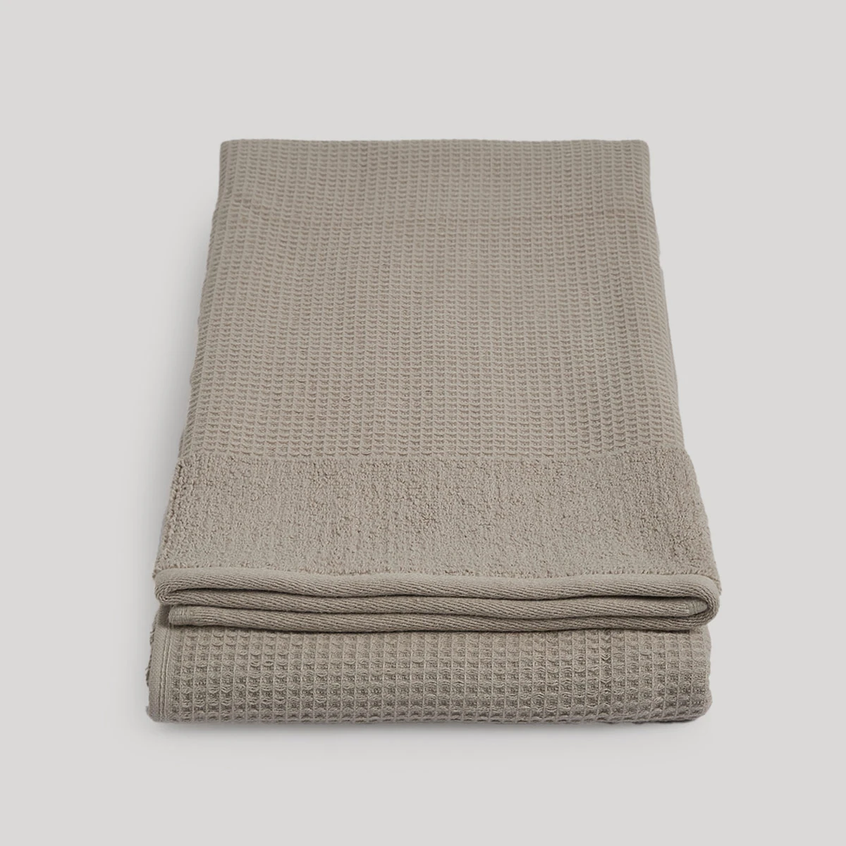TOALLA DE BAÑO RIPLEY HOME WAFFLE 70X140 CM ARENA - 4
