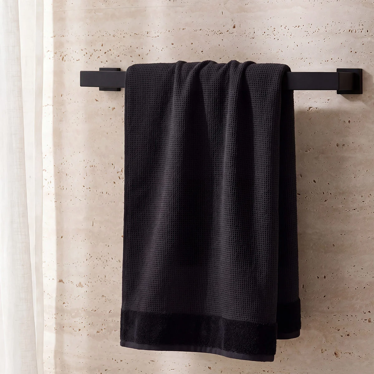 TOALLA DE BAÑO RIPLEY HOME WAFFLE 70X140 CM GRAFITO - 1