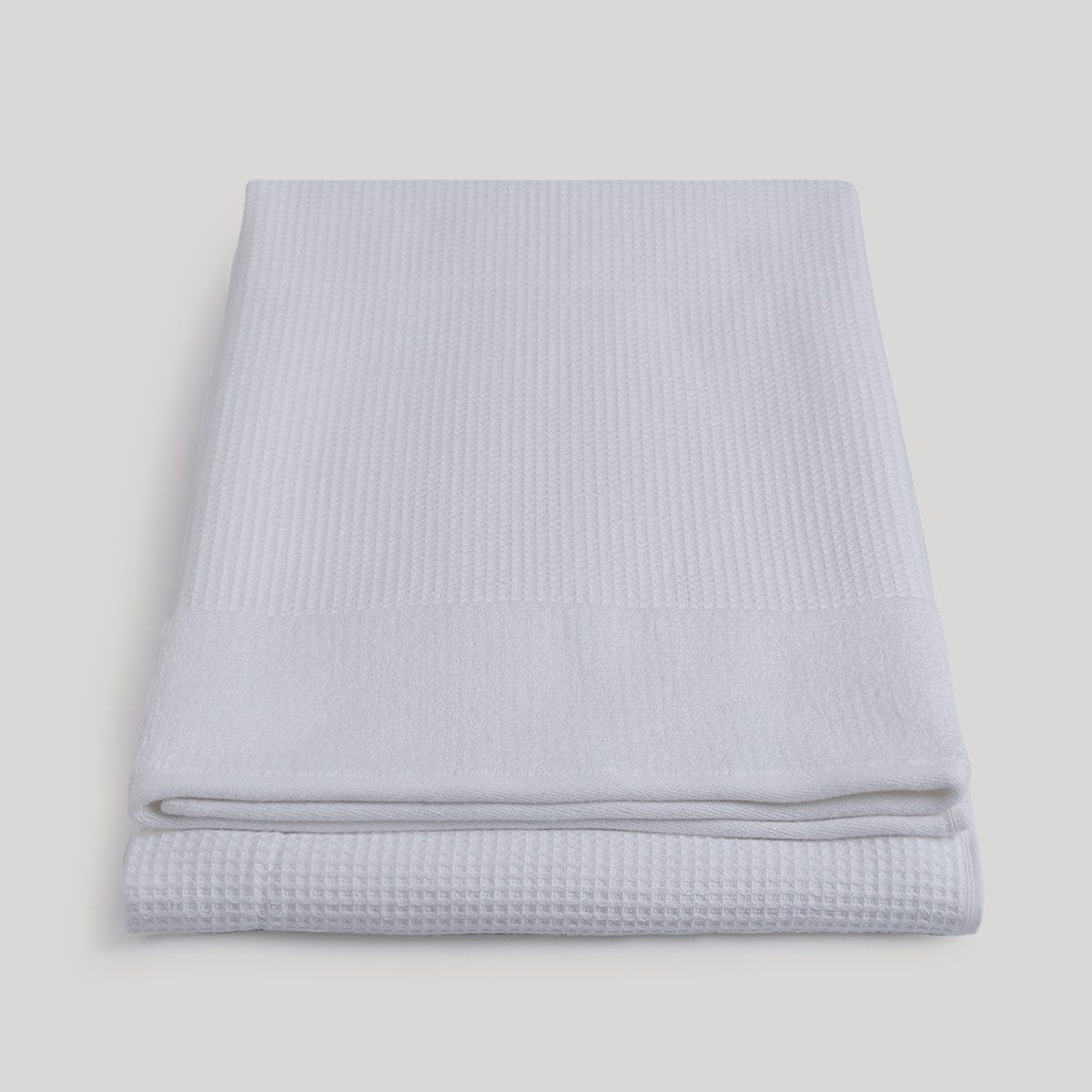 TOALLA DE BAÑO RIPLEY HOME WAFFLE 100X160 CM BLANCO - 4